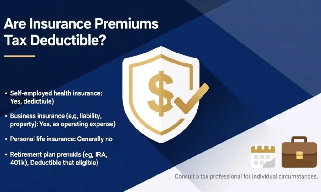 Are insurance premiums tax deductible
