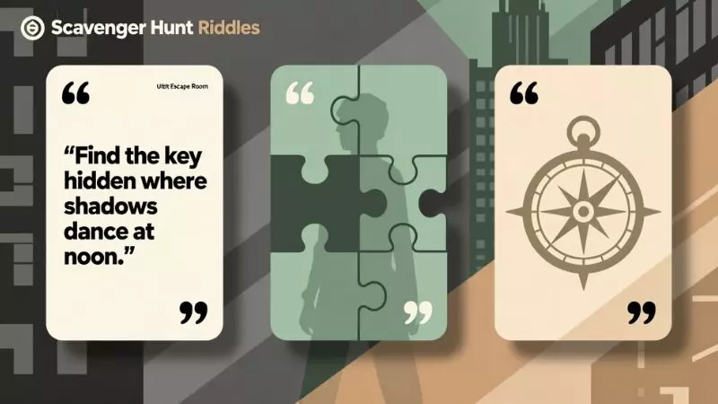 Scavenger Hunt Riddles for Adults