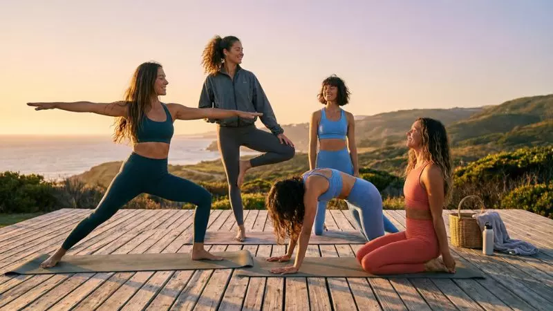 yoga Captions for Instagram with Friends