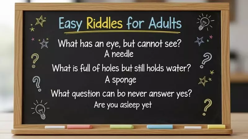 Easy Riddles for Adults